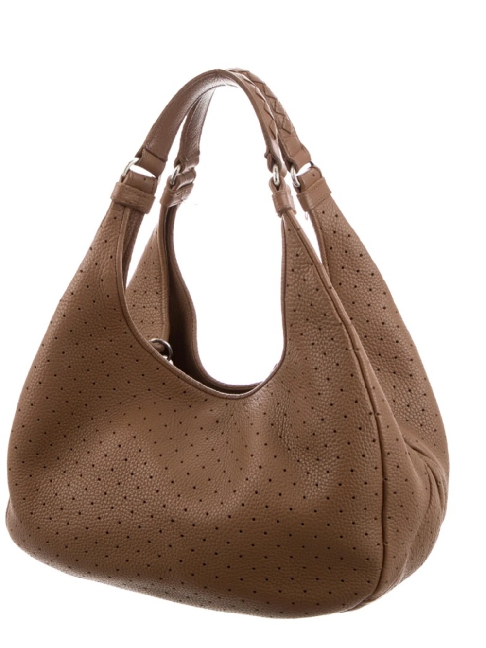 Bottega Veneta Brown Hobo Bag with Elegant Design